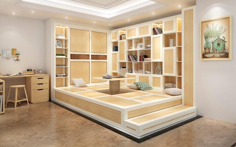 全鋁榻榻米-01（風格：中式；顏色：楓木）