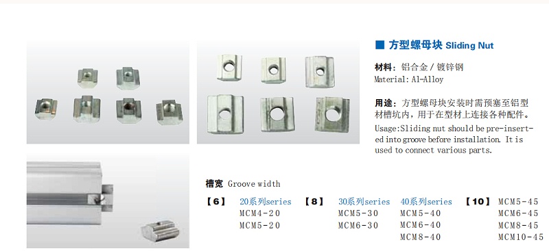 方母、規格、示范圖