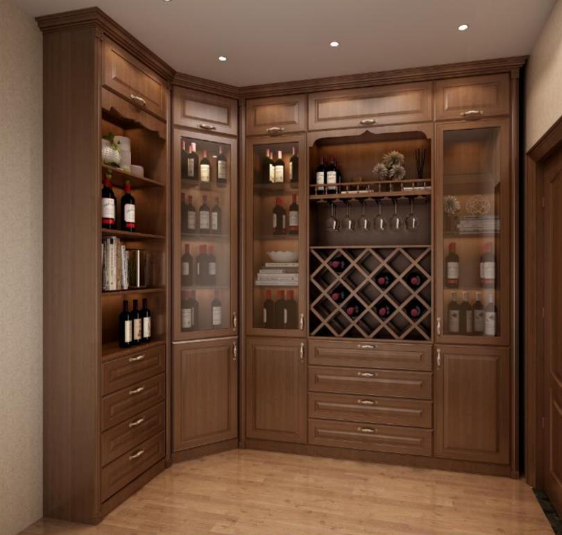 全鋁酒柜-03（風格：中式；顏色：胡桃）
